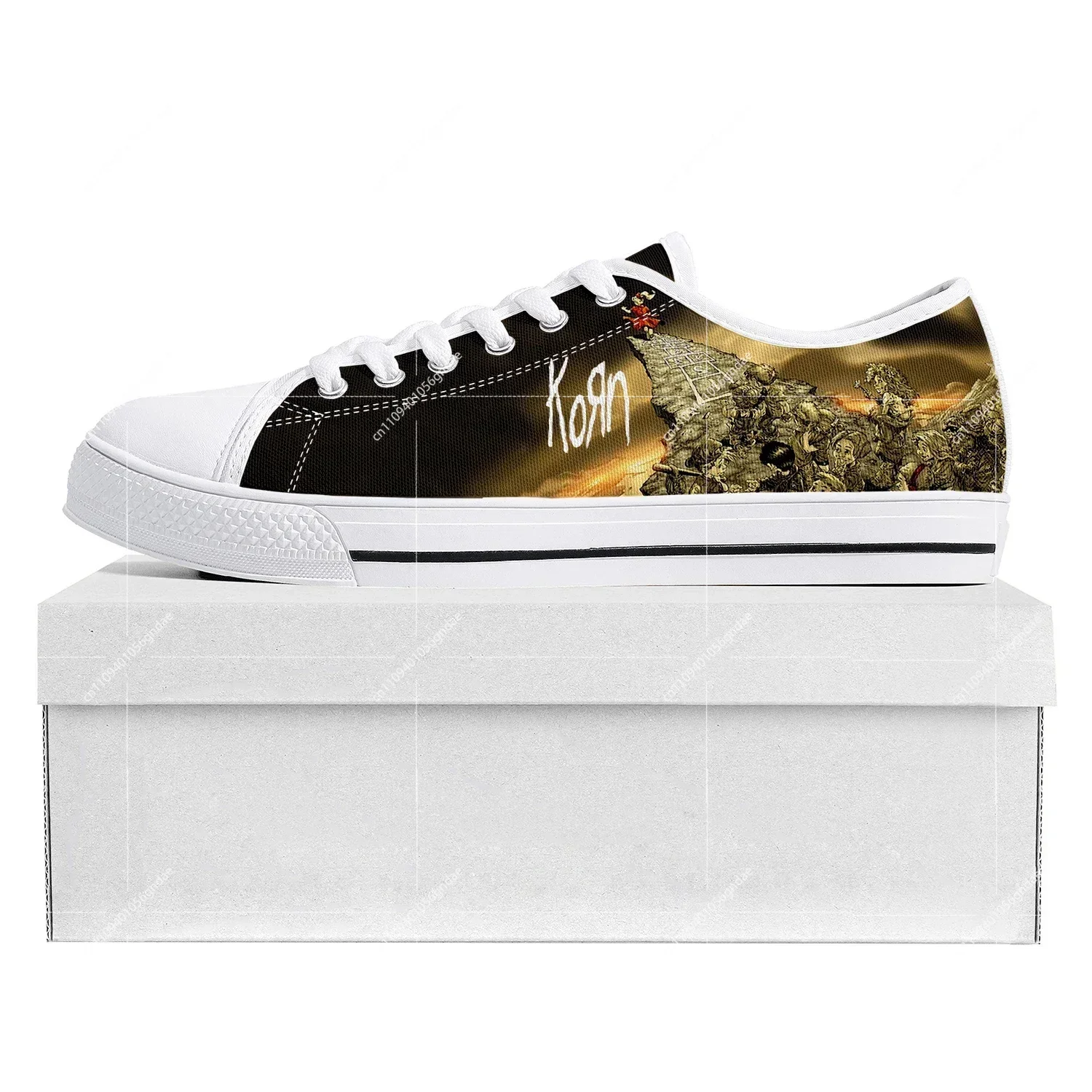3D Printing Custom - Korn Rock Band 3D Print Lace-Up