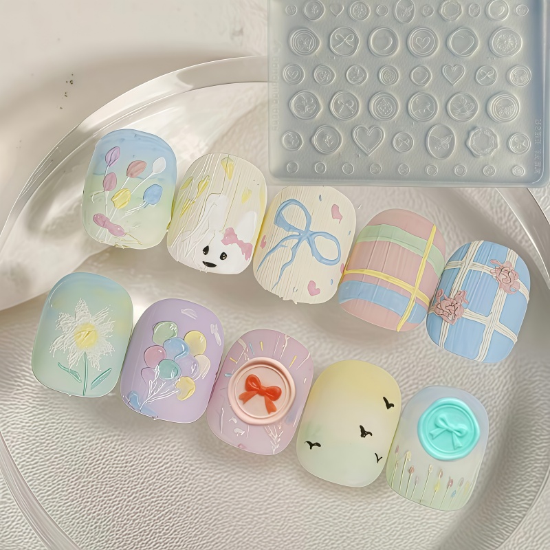 3D Printing Templates Free - Transparent Silicone Nail Art Mold Star
