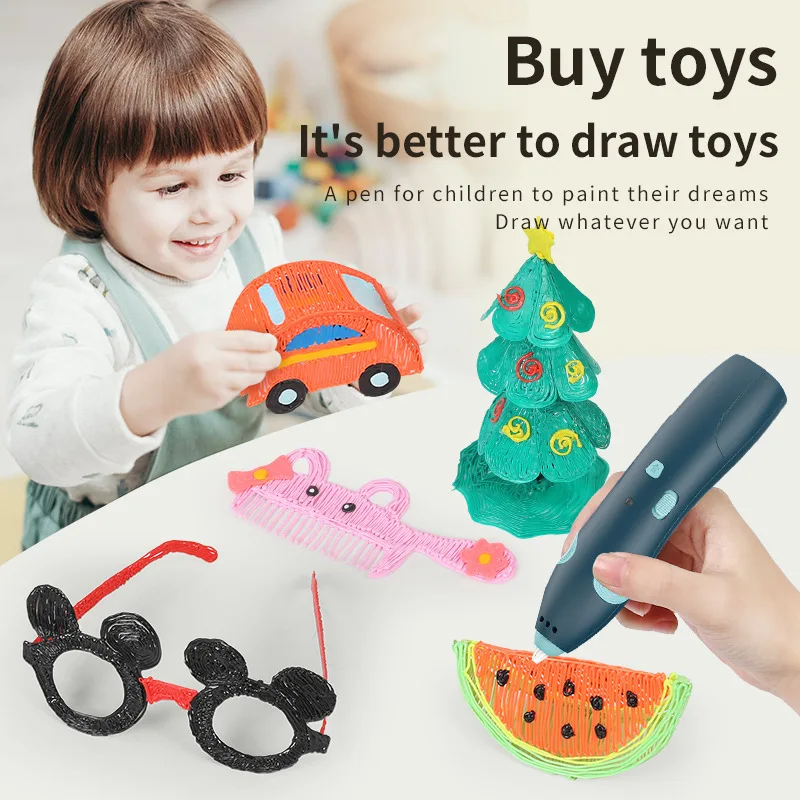 3D Printing Pen For Kids - Kids DIY Painting 3D Drawing Toys