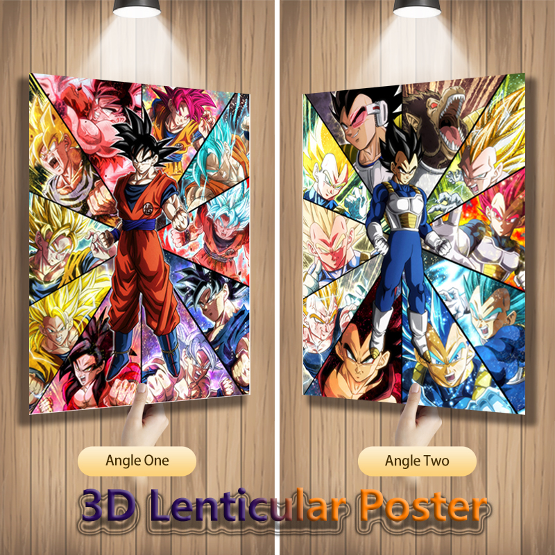 3D Printing Room - Anime 3D Lenticular Posters Flip Gradient