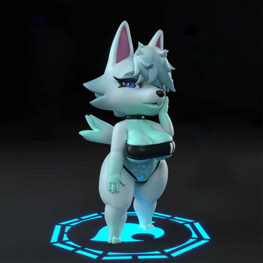 3D Printing Jobs - 1/24foxy wolfy Anime Character Statue GK