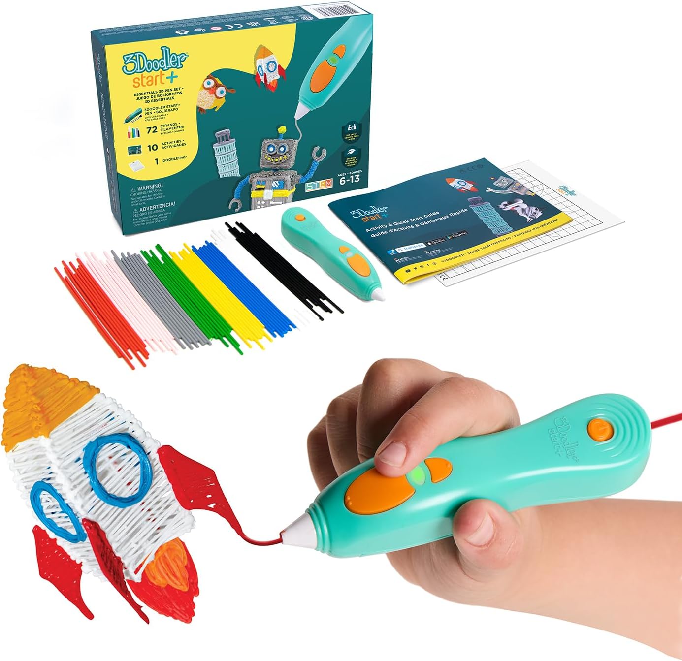 3D Printing Pen For Kids - Safe 3D Printing Pen Set for