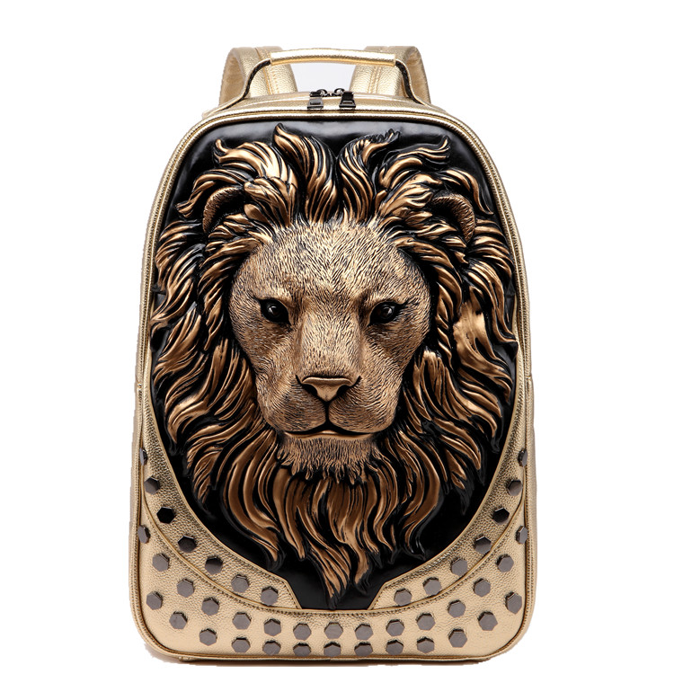 3D Embossed Lion Head Studded  - 3D Printing Link recensie en prijs