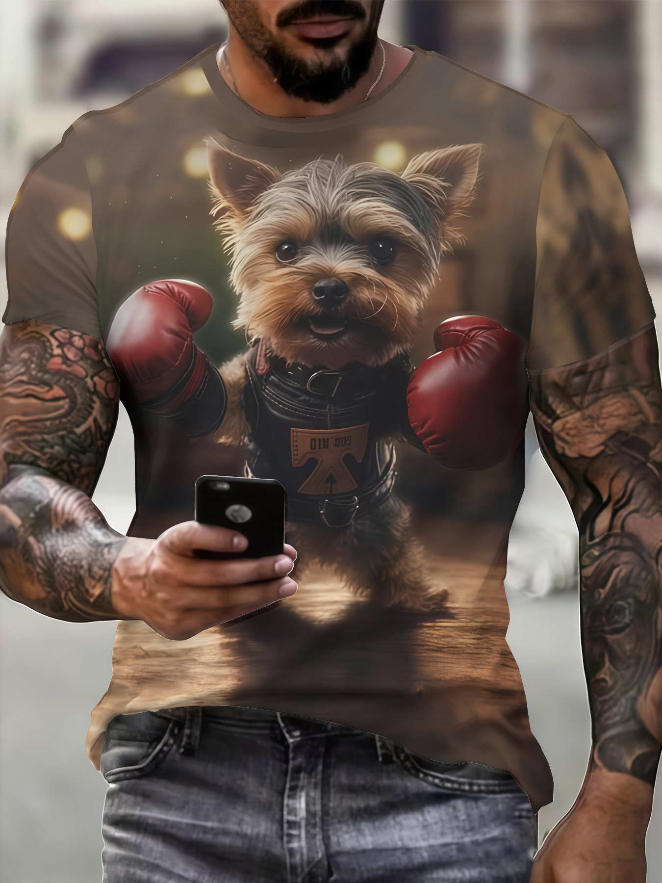 Summer New Men's O-neck T-shir - 3D Printing Yorkshire recensie en prijs