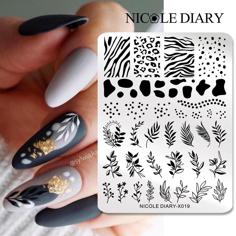 NICOLE DIARY Leaves Flower Nai - 3D Printing Templates Free recensie en prijs