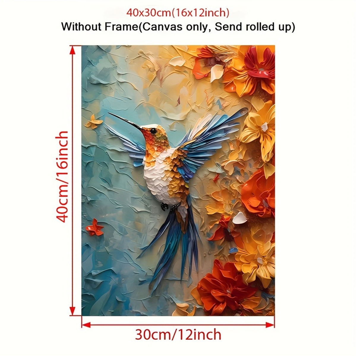 Vibrant Hummingbird & Floral 3 - 3D Printing Room recensie en prijs