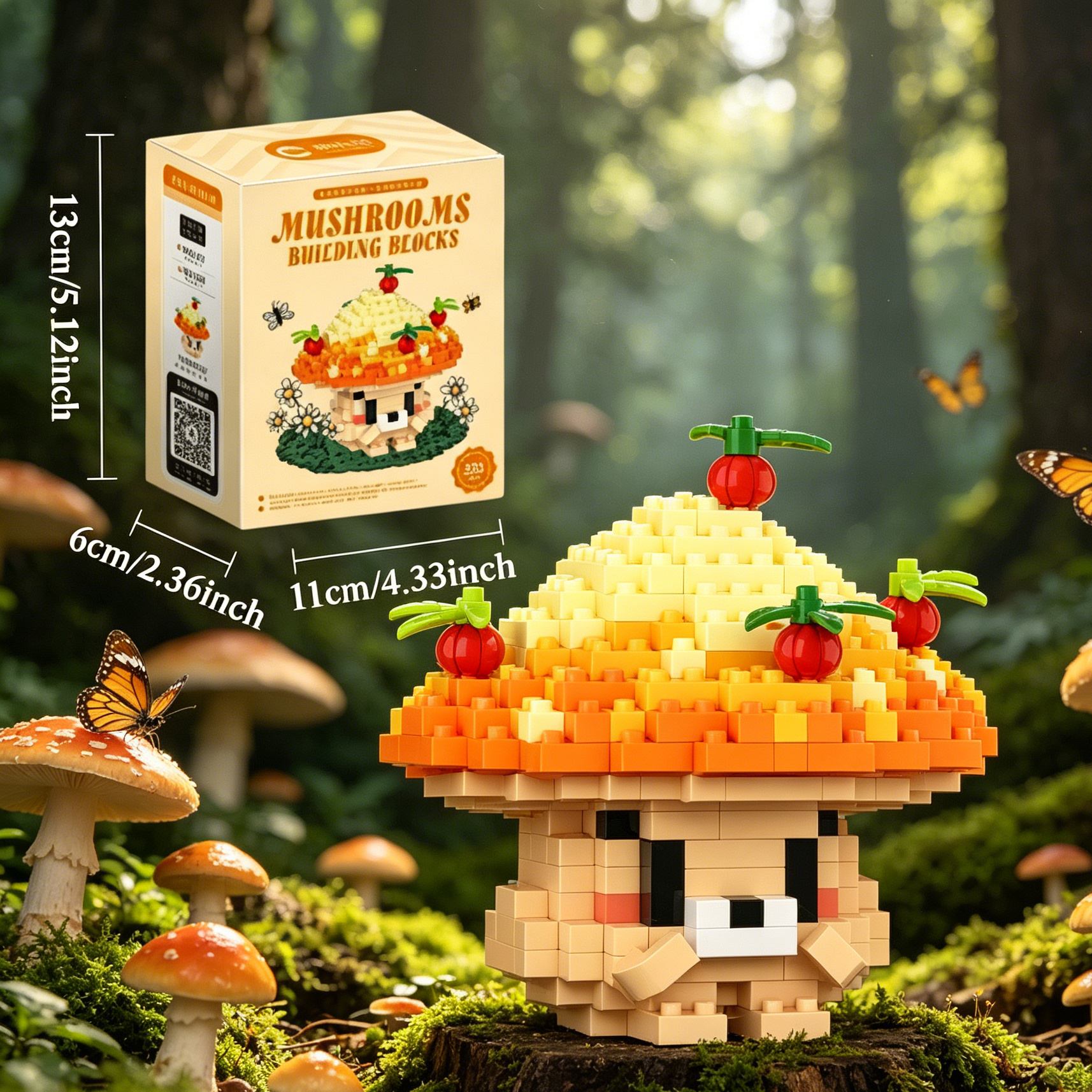 331pcs Mushroom 3D Puzzle Buil - 3D Printing Lego recensie en prijs