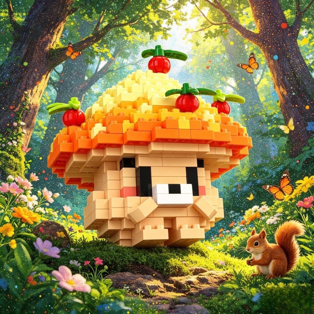 331pcs Mushroom 3D Puzzle Buil - 3D Printing Lego recensie en prijs