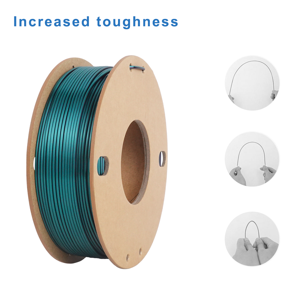 Silk Black Green PLA, Dual Col - 3D Printing Link recensie en prijs