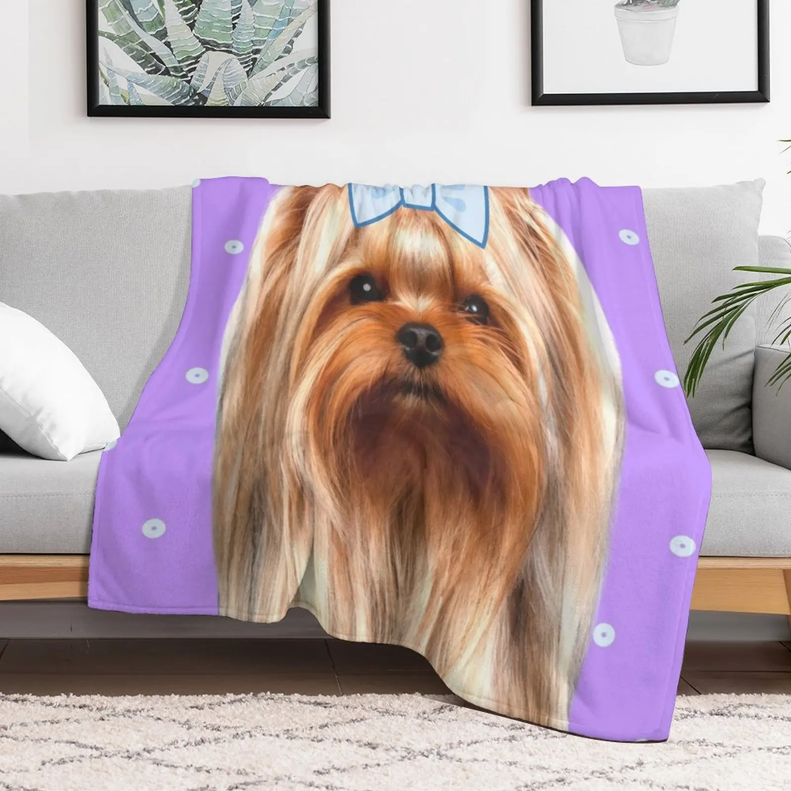 Cute purple yorkshire Throw Bl - 3D Printing Yorkshire recensie en prijs
