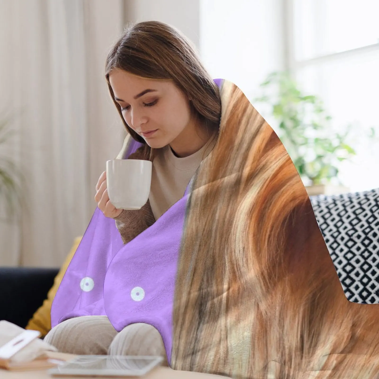 Cute purple yorkshire Throw Bl - 3D Printing Yorkshire recensie en prijs