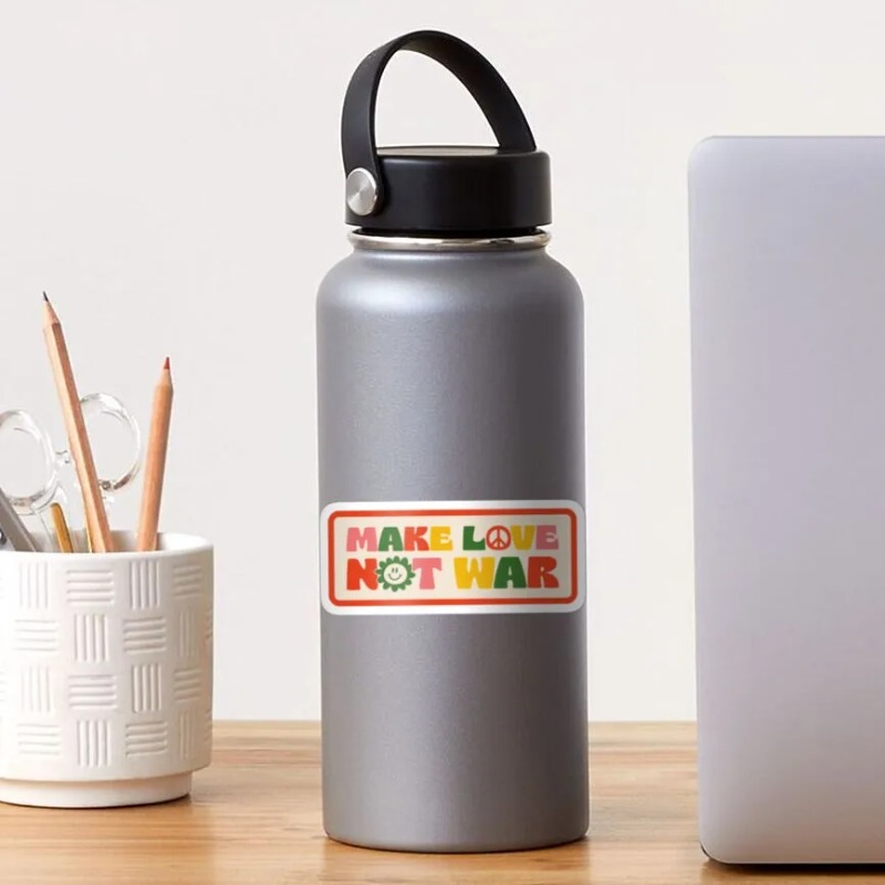 Make Love Not War Stickers for - 3D Printing Vinyl recensie en prijs