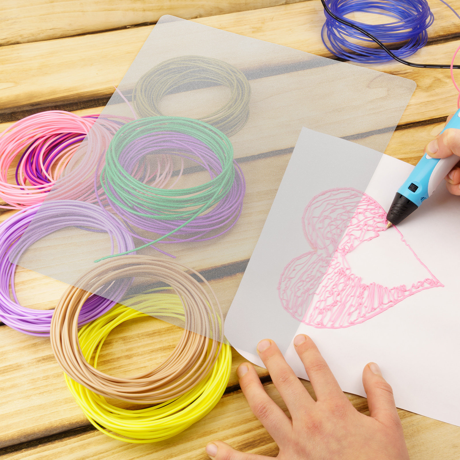10Pcs Clear PVC 3D Pen Drawing - 3D Printing Templates Free recensie en prijs