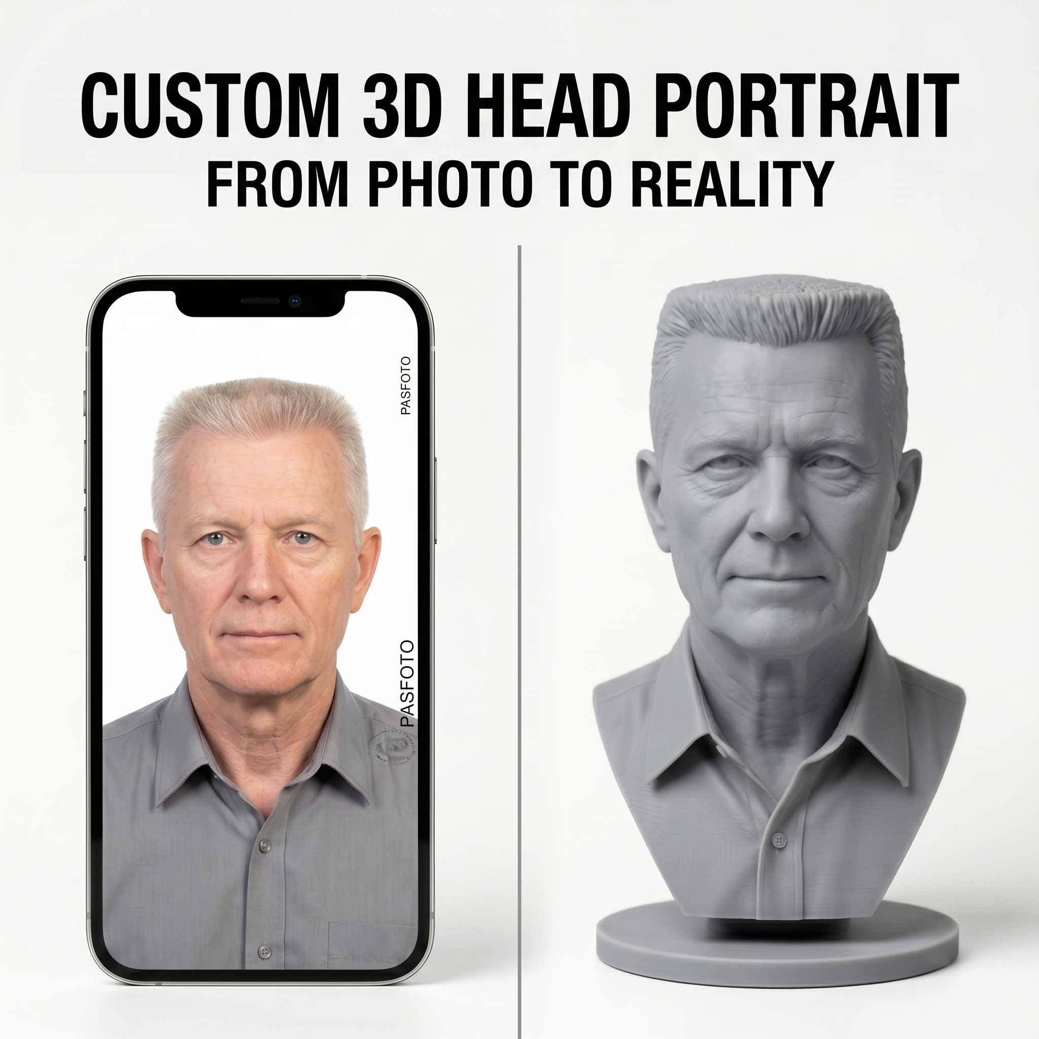 Personalized 3D Printed Bust F - 3D Printing Jobs recensie en prijs