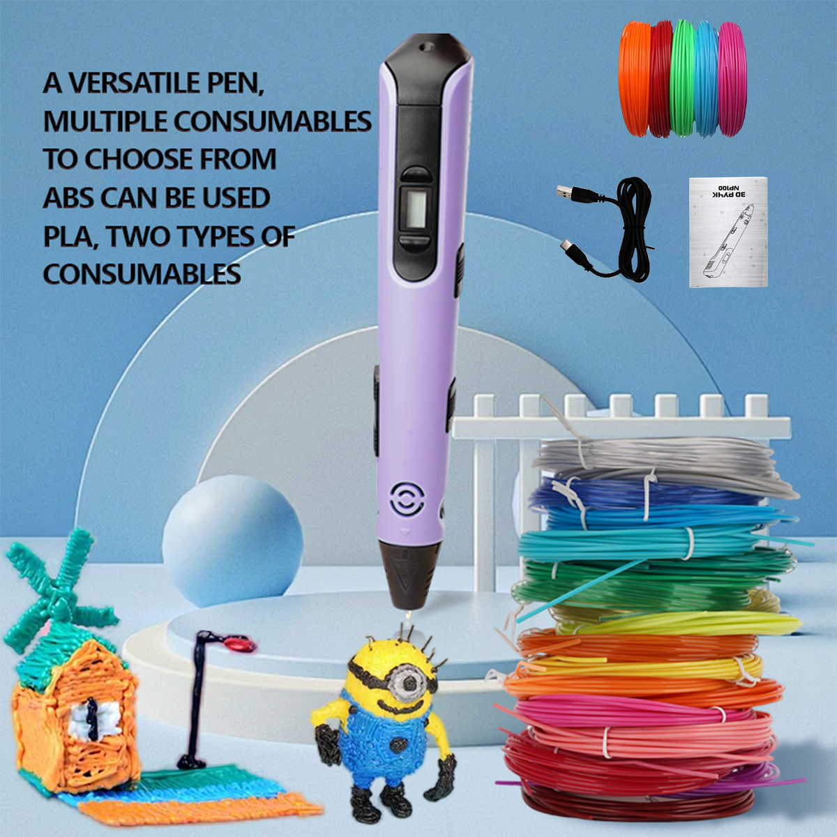 Upgraded 3D Printing Pen 9 Met - 3D Printing Pen For Kids recensie en prijs