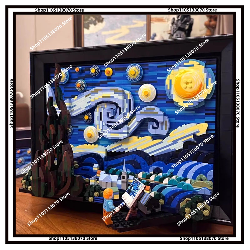 Van Gogh Starry Night 3D Build - 3D Printing Lego recensie en prijs