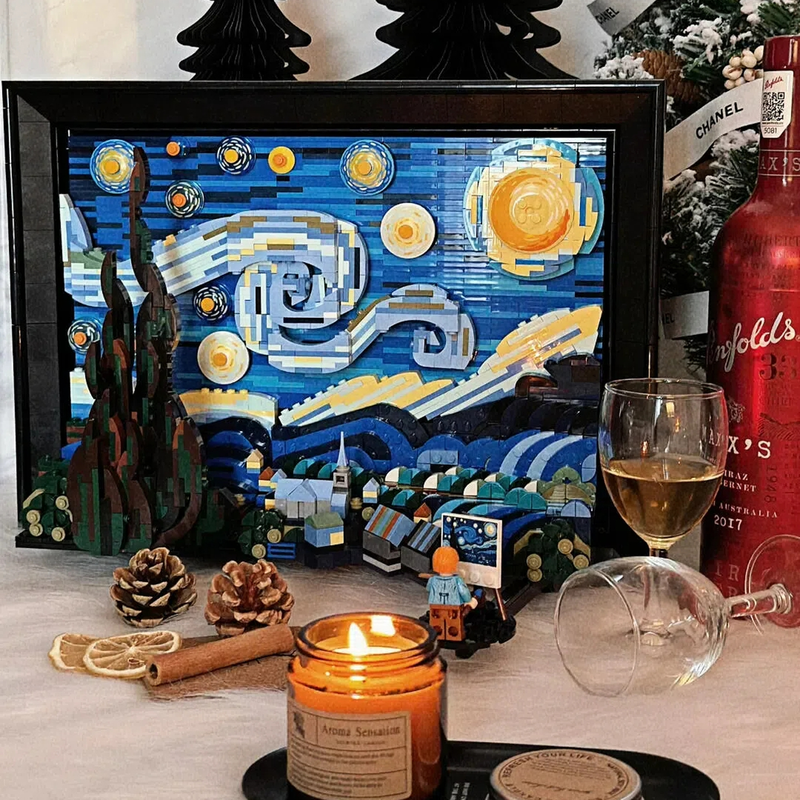 Van Gogh Starry Night 3D Build - 3D Printing Lego recensie en prijs