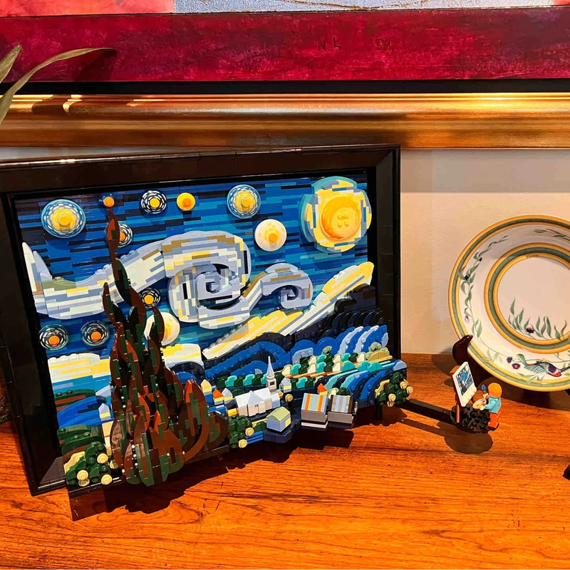 Van Gogh Starry Night 3D Build - 3D Printing Lego recensie en prijs