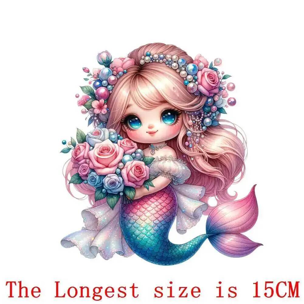 15cm Cute Kids Flower Mermaid  - 3D Printing Vinyl recensie en prijs