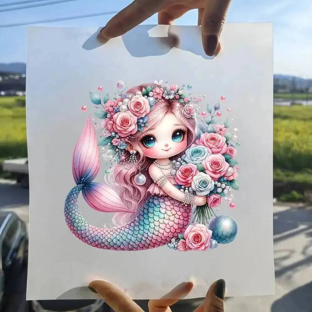 15cm Cute Kids Flower Mermaid  - 3D Printing Vinyl recensie en prijs