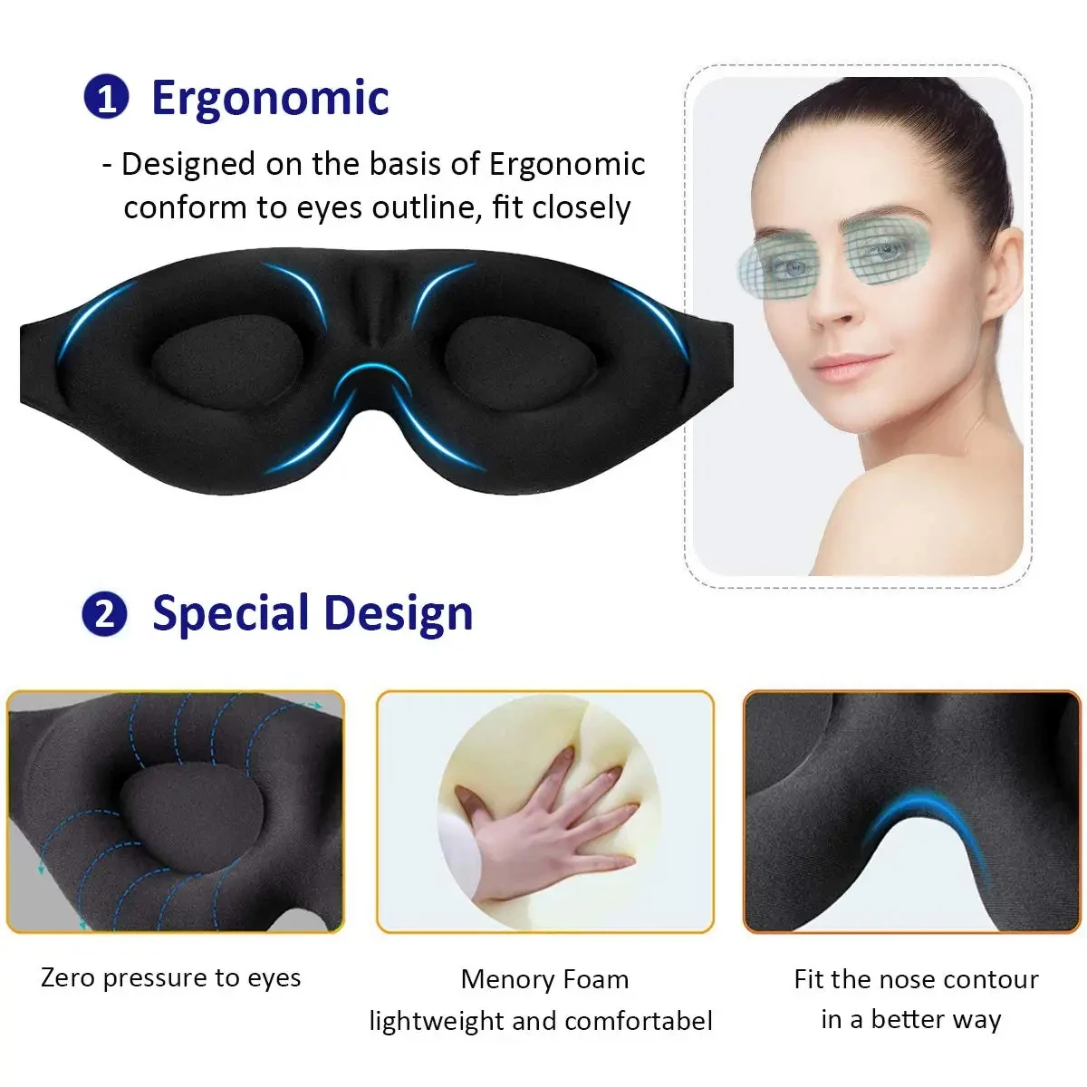 1/2/3PC 3D Sleeping Mask Block - 3D Printing Lego recensie en prijs
