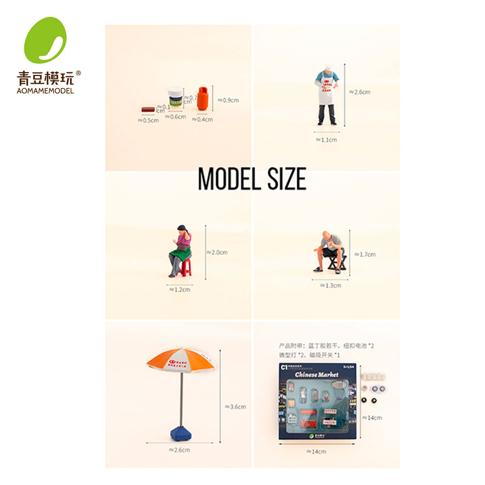 1/64 Night market s Model Kit- - 3D Printing Designing recensie en prijs