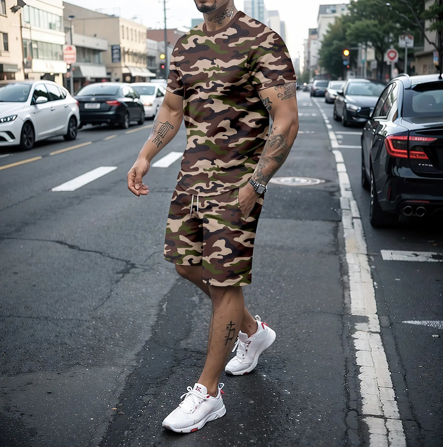 Camouflage Outdoor Tracksuits  - 3D Printing Custom recensie en prijs