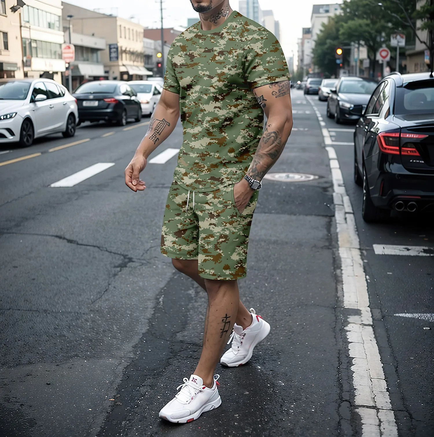 Camouflage Outdoor Tracksuits  - 3D Printing Custom recensie en prijs