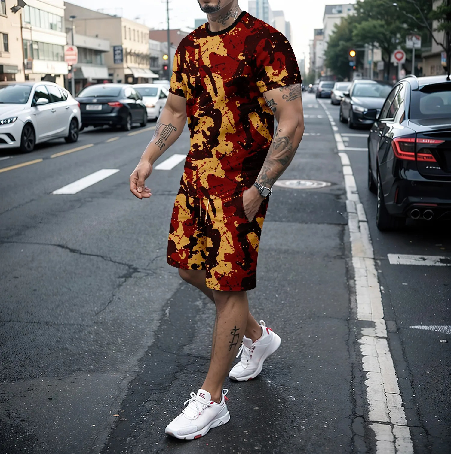 Camouflage Outdoor Tracksuits  - 3D Printing Custom recensie en prijs