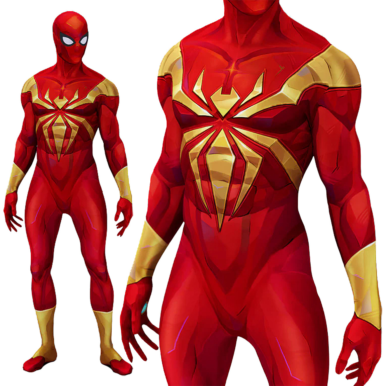 Iron Spiderman Cosplay Gold Ir - 3D Printing Games Free recensie en prijs
