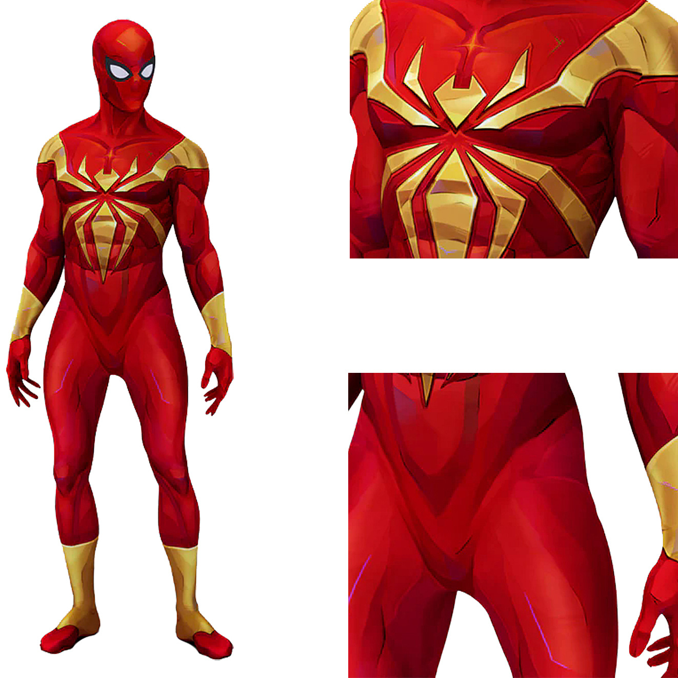 Iron Spiderman Cosplay Gold Ir - 3D Printing Games Free recensie en prijs