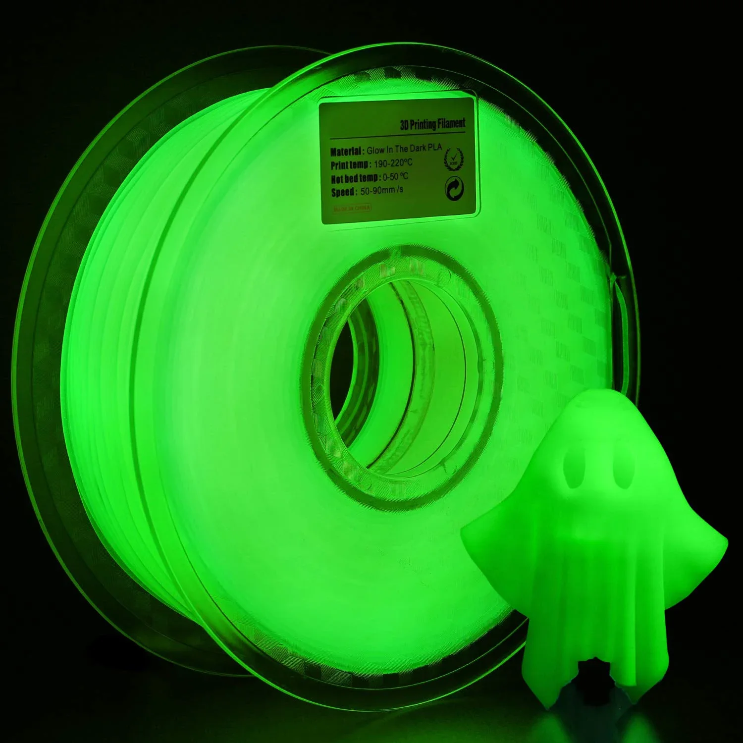 PLA  Glowing In The Dark 1.75m - 3D Printing Vinyl recensie en prijs