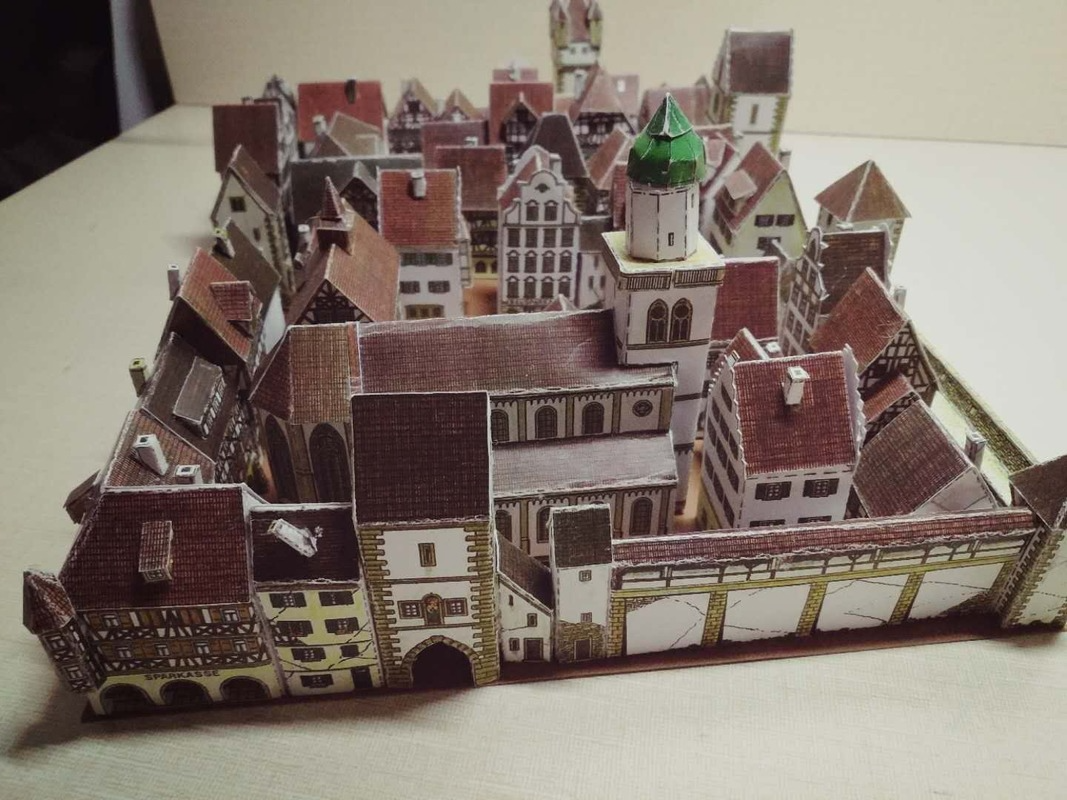 Medieval Town Building 3D Pape - 3D Printing Lego recensie en prijs