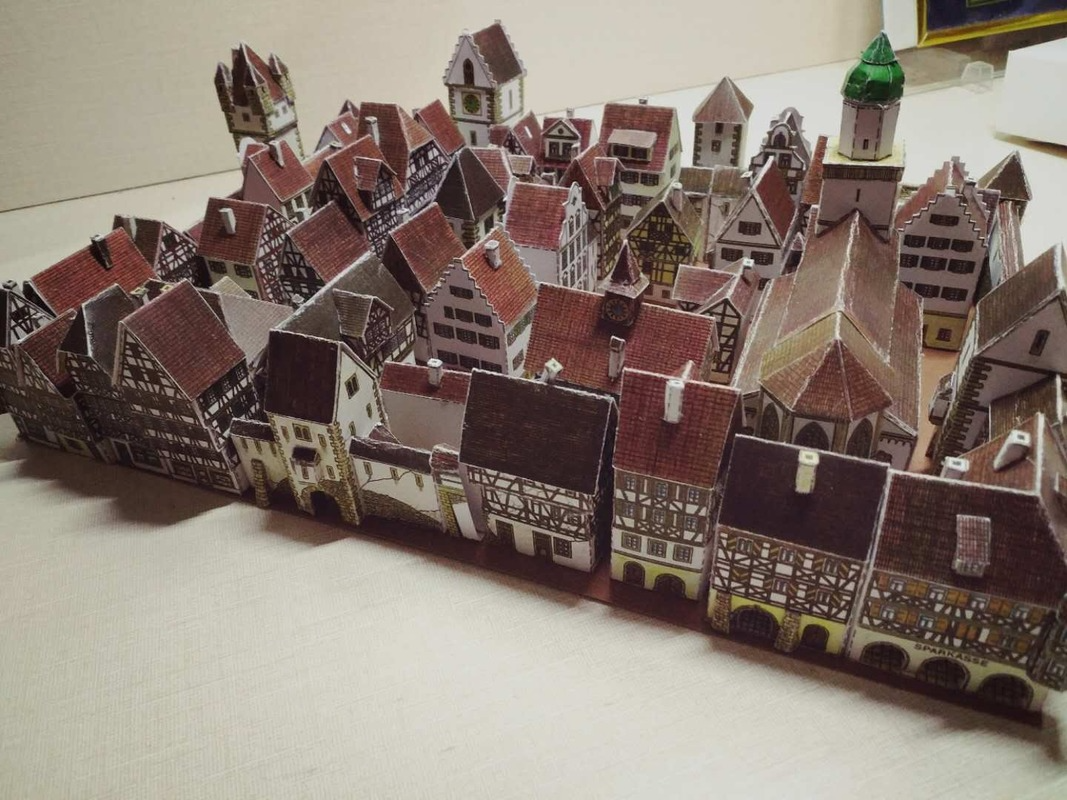 Medieval Town Building 3D Pape - 3D Printing Lego recensie en prijs