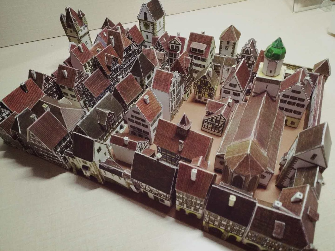 Medieval Town Building 3D Pape - 3D Printing Lego recensie en prijs