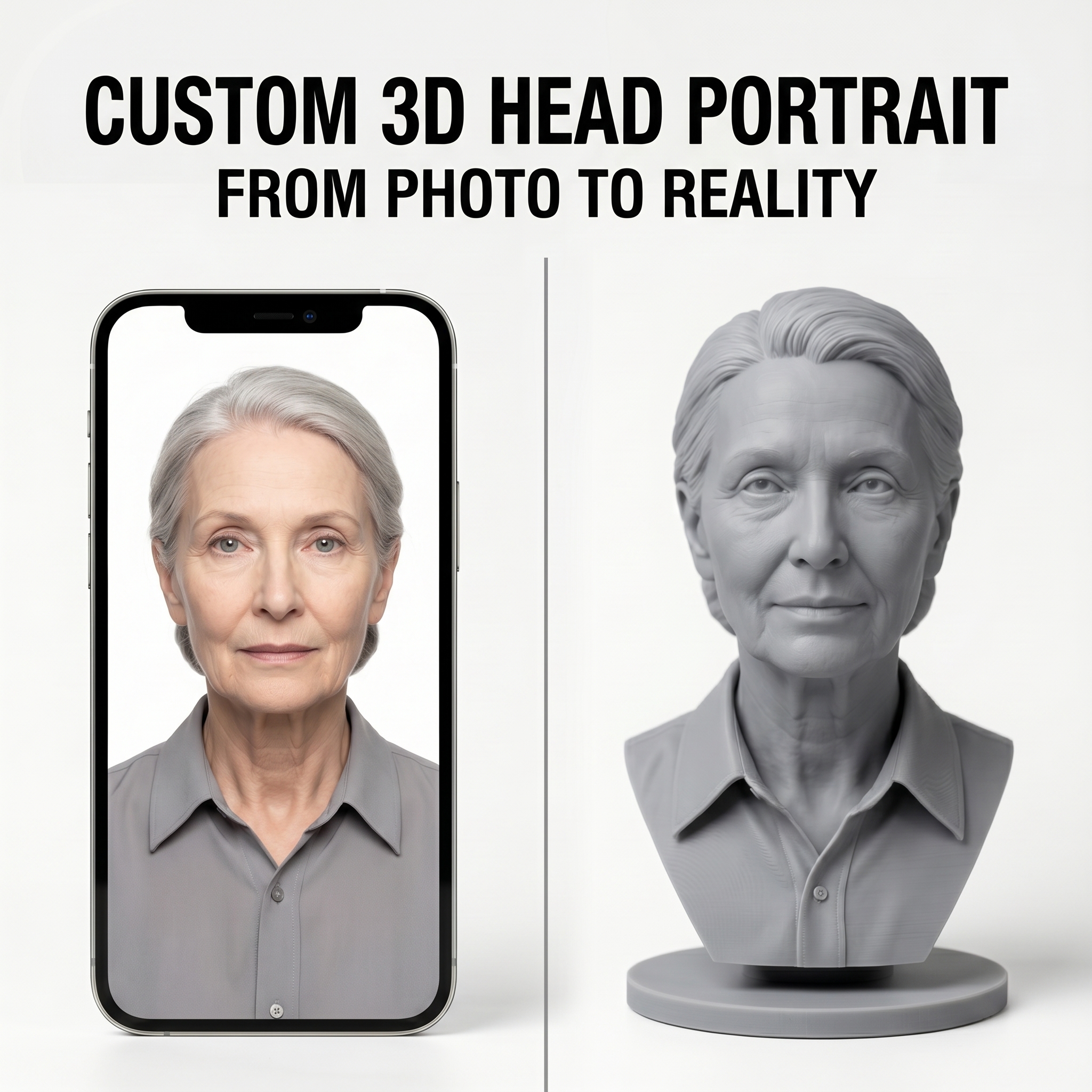 Custom 3D Bust Figurine, Perso - 3D Printing Jobs recensie en prijs