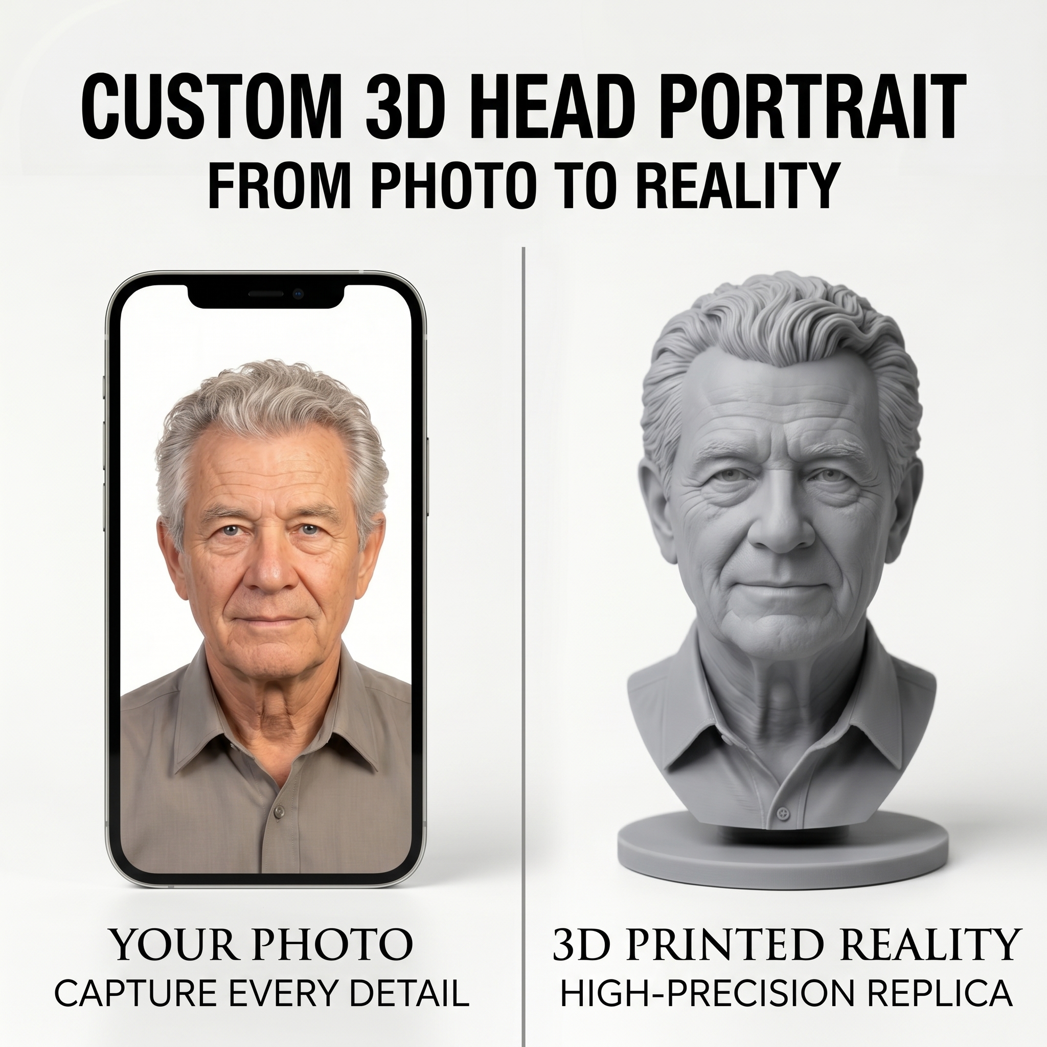 Custom 3D Bust Figurine, Perso - 3D Printing Jobs recensie en prijs