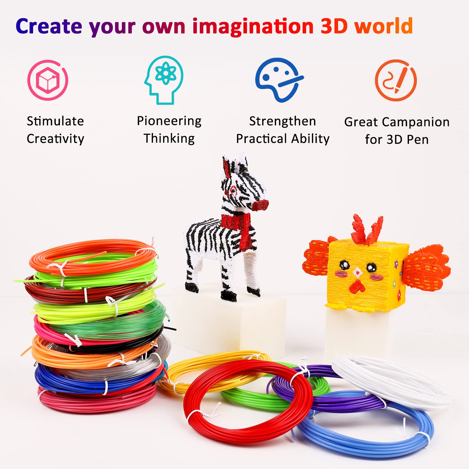 40 Color PLA Filament for 3D P - 3D Printing Pen For Kids recensie en prijs