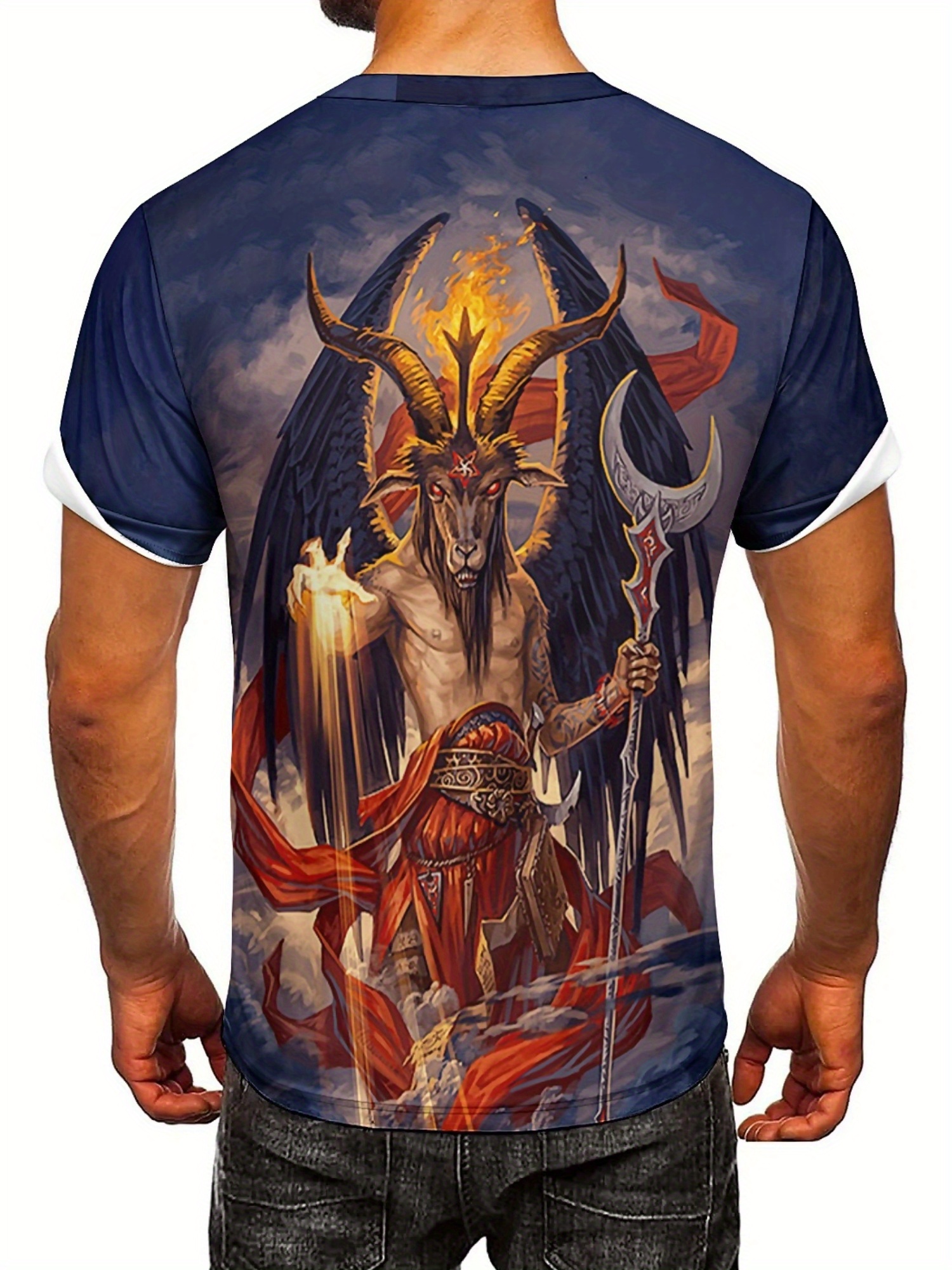 Men's 3D Demon Print T-Shirt | - 3D Printing Designing recensie en prijs
