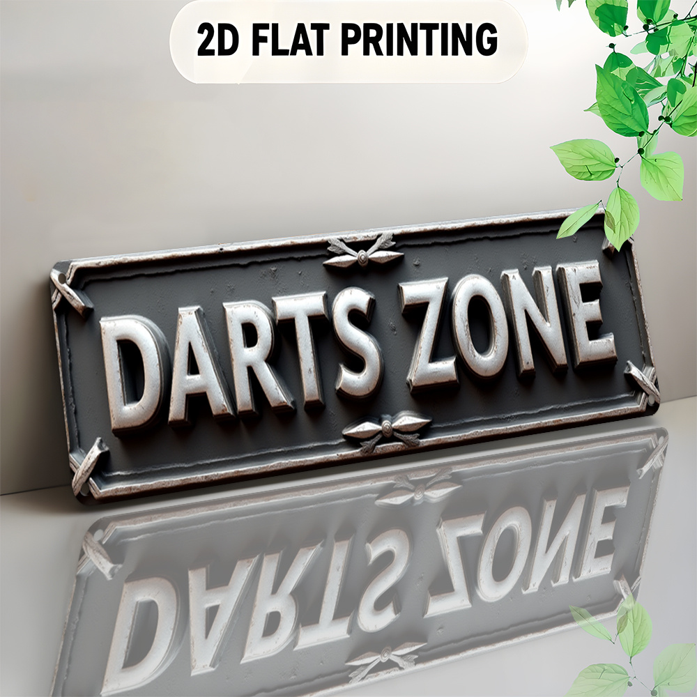 Tin Sign DARTS ZONE 2D Flat Pr - 3D Printing Industrial recensie en prijs